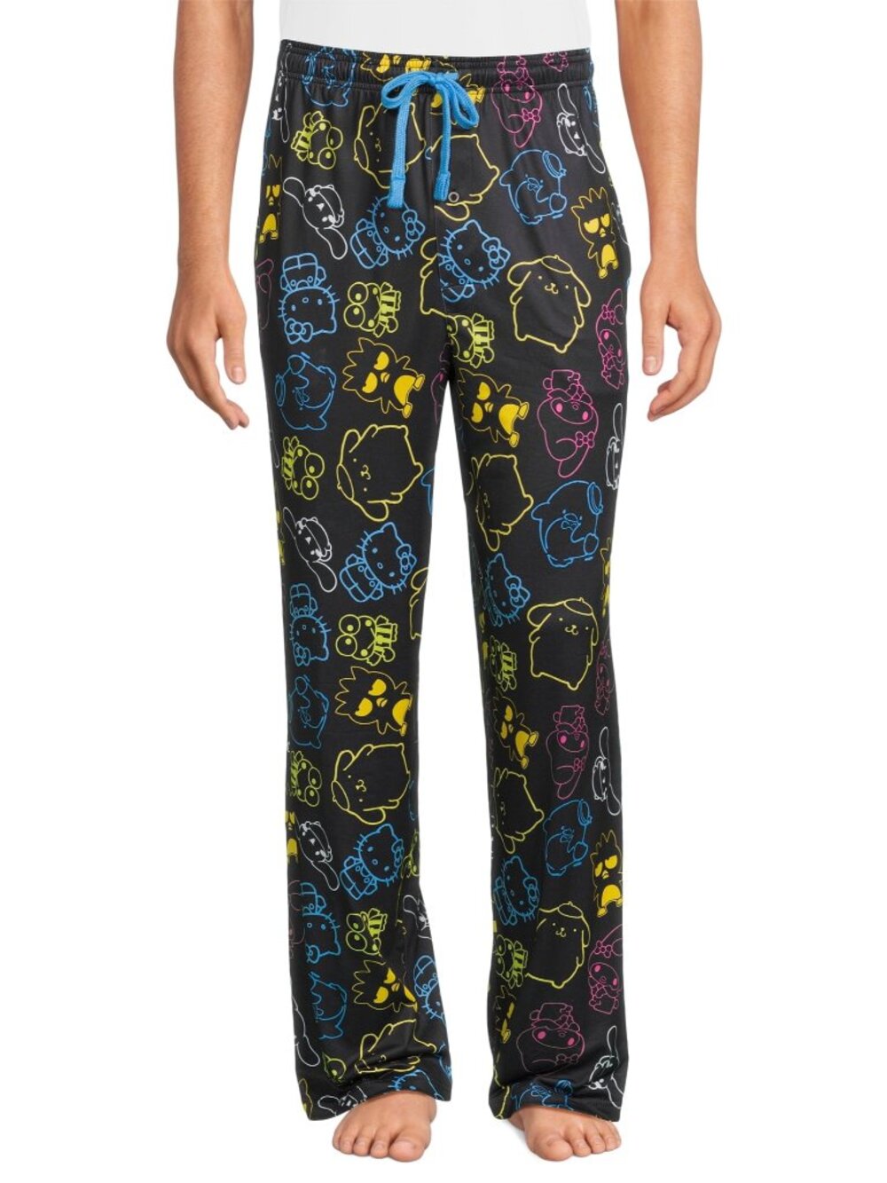 Sanrio Hello Kitty Men's Pajama Pants 2XL Sleep Pants Elastic Waist Drawstring